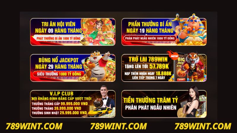 Các chương trình khuyến mãi 789WIN diễn ra liên tục Các chương trình khuyến mãi 789WIN diễn ra liên tục